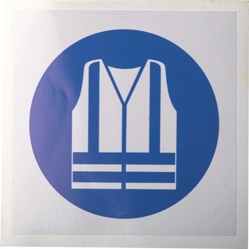 risnedsättning RS PRO Vinyl Blå, Vit Wear High Visibiliy Clothing Obligatorisk skylt