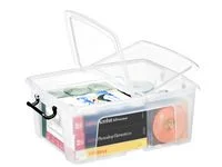Extra rabatt Plastlåda STRATA 24L klar med lock PP