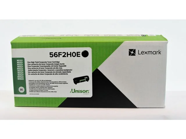 Toner LEXMARK 56F2H0E Svart I lager