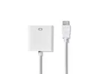 Adapter NEDIS HDMI-VGA/3,5mm 0,2m Vit Begränsat antal