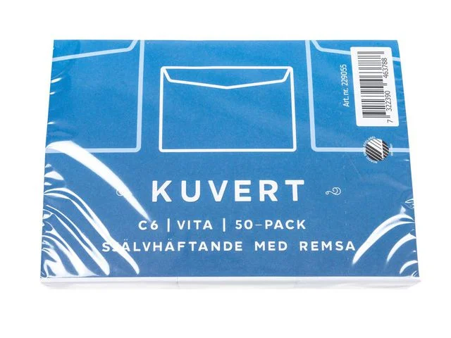 Kuvert Konsument C6 Vit Remsa 50/FP Beställ idag