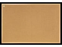 Anslagstavla väv m/träram 120x60cm Rea