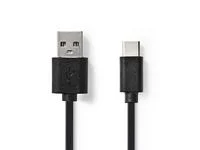 Handla nu Kabel NEDIS USB-A - USB-C 1m Svart