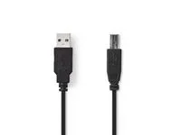 Kabel NEDIS USB 2.0 A-B 5m Svart Fynd
