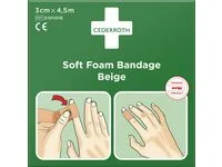 Plåster CEDERROTH SoftFoam beige3cmx4,5m Köp online