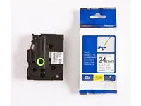 Utförsäljning Tape BROTHER TZE-FX251 24mm svart på vit