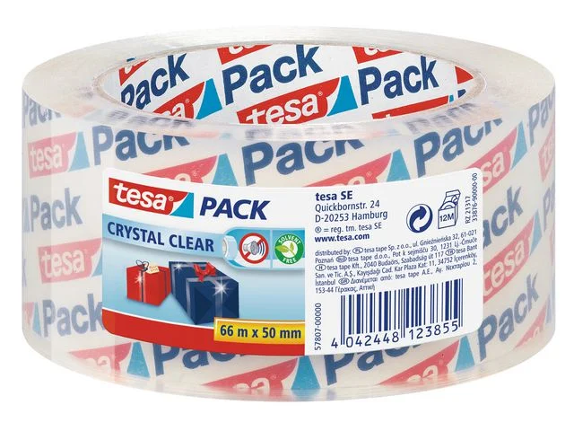 Utförsäljning Tesa 57807 Crystal Clear Tape 50x66 klar