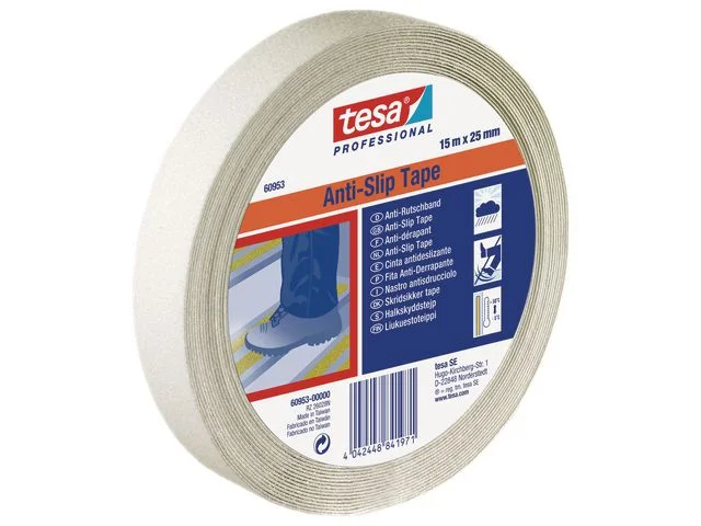 Halkskyddstejp TESA 25mmx15m vit Extra rabatt
