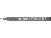 Populärt val Fineliner ARTLINE EK238 0,8mm svart