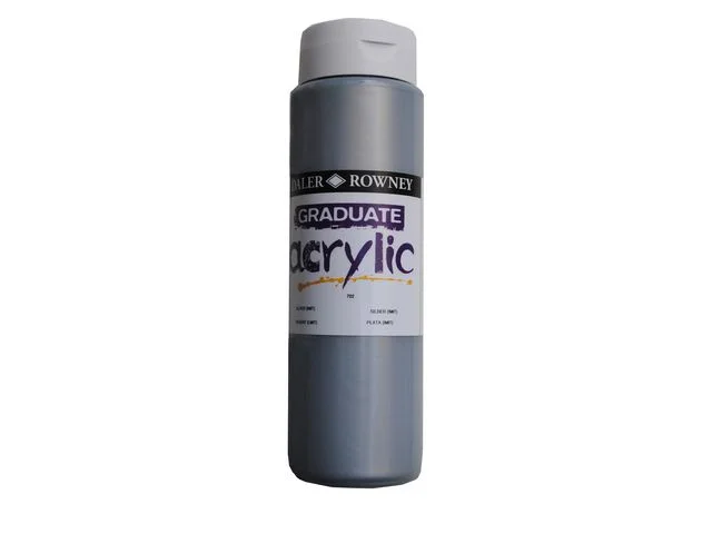 Akrylfärg 500 ml silver I lager