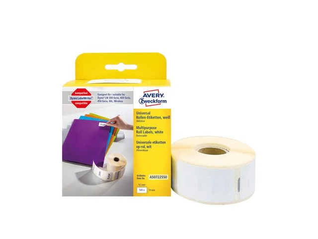 Endast idag Etikett AVERY UNIVERSAL 19x51mm 500/FP