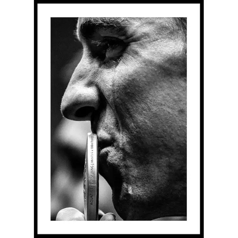 Poster Gallerix Michael Phelps Gold 201650x70 cm Sista chansen