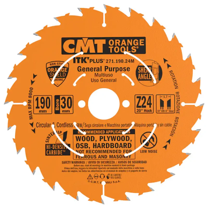 Sågklinga CMT Orange Tools ITK-Plus klyv/kap190x1,7x30 mm Lägg i varukorgen