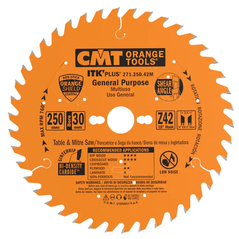 Sågklinga CMT Orange Tools ITK-Plus klyv/kap250x2,4x30 mm Nedsatt pris