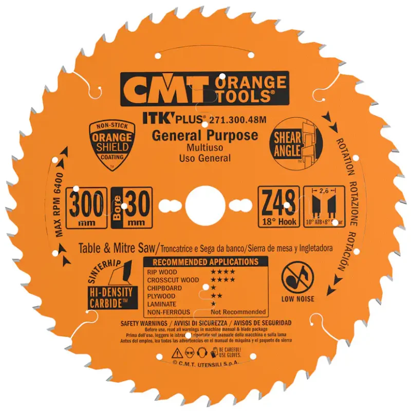 Sågklinga CMT Orange Tools ITK-Plus klyv/kap300x2,6x30 mm Snabb frakt