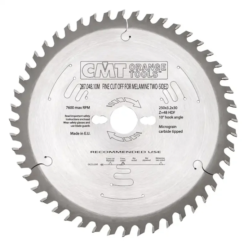 Endast denna vecka Sågklinga CMT Orange Tools HDF Dubbelsidig laminat/melamin250x3,2x30 mm