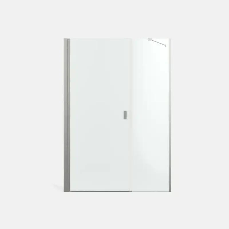 risnedsättning Duschdörr Strømberg Noma 45 med Sidopanel NischBredd: 1400 mm, Borstad Nickel