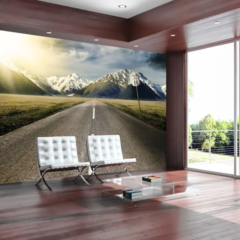 Lågt pris Fototapet Arkiio The Long RoadStorlek: 100x70 cm