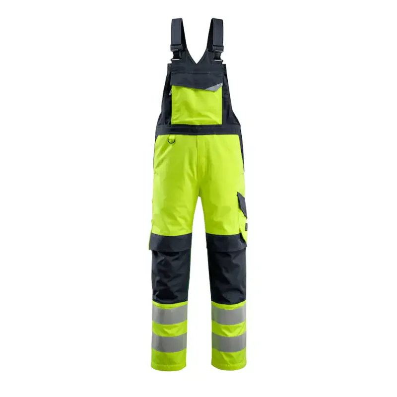 Hängselbyxor med knäfickor Mascot Multisafe 13869-216Storlek: 82C44, Färg: Hi-vis Gul/mörk Marin Billigare