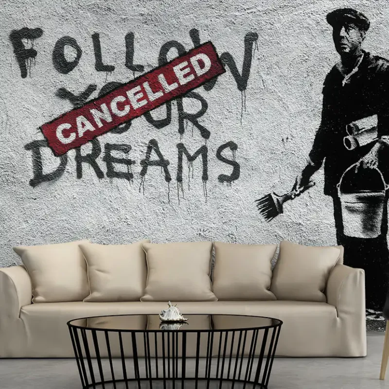 Fynd Fototapet Arkiio Dreams Cancelled BanksyStorlek: 350x245 cm