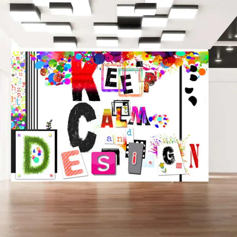 Endast denna vecka Fototapet Arkiio Keep Calm And DesignStorlek: 150x105 cm