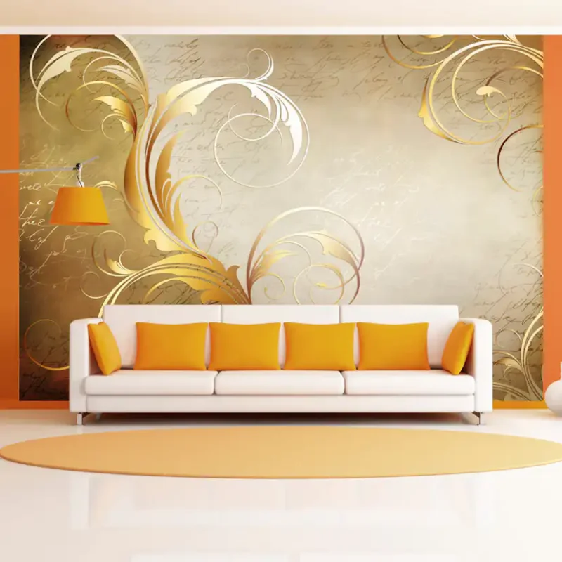Bästa pris Fototapet Arkiio Gold LeafStorlek: 400x280 cm