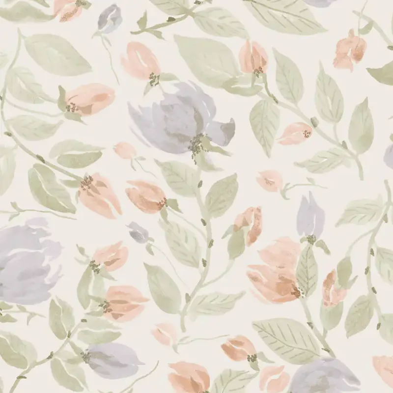 Tapet Laura Ashley Orisia Peony Pale Sage Grön 122761 Populär
