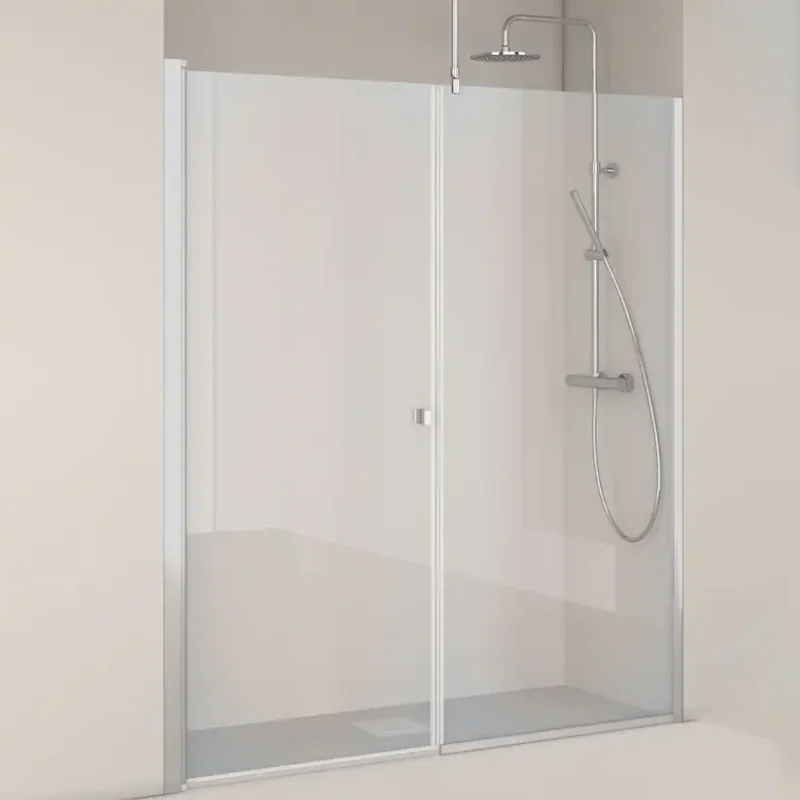 Duschdörr Hafa Igloo Pro Rak Dörr + Fast VäggGlas: Klarglas, Profil: Aluminium, Rak Dörr 785 + Fast Vägg 685, Bredd nisch: 1520-1550 Kampanjpris