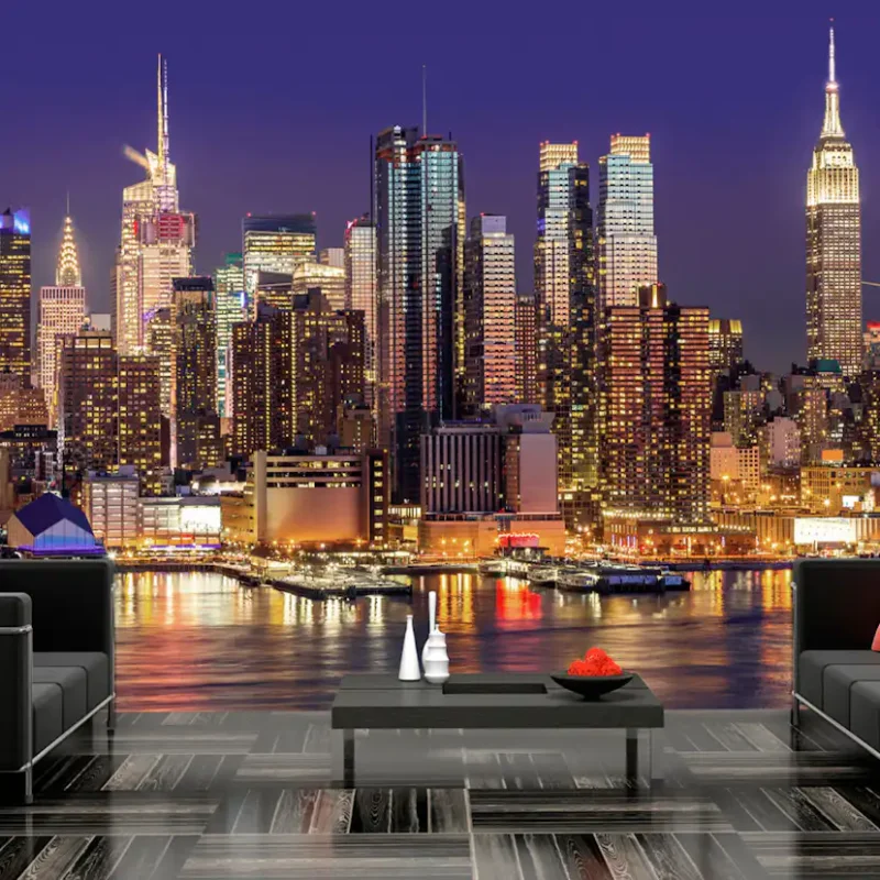 Köp online Fototapet Arkiio Nyc: Night CityStorlek: 400x280 cm