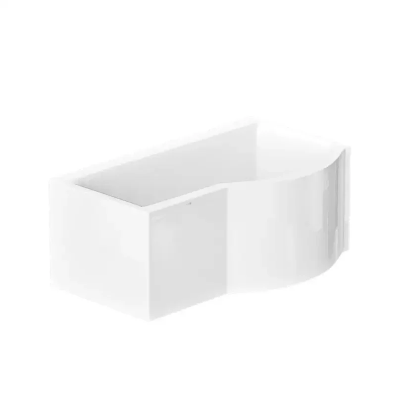 Fri frakt Badkar Nordhem Solvik1500x900x590 mm Vit Standard Höger