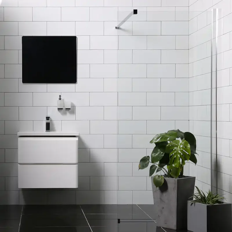 Duschvägg Bathlife Mångsidig RakBredd: 800 mm Rea