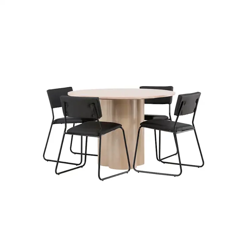 Matgrupp Venture Home Olivia med 4 Kenth Stolar Natur I lager