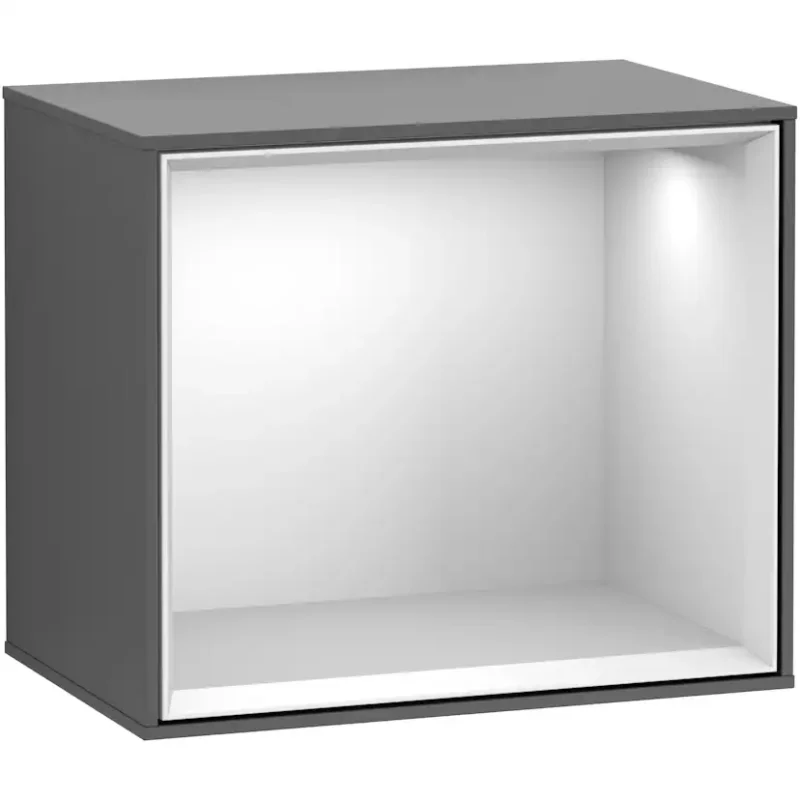 Badrumshylla Villeroy & Boch Finion 42 cm med BelysningAntracitgrå Mattlack, Vit Mattlack, Utan Väggbelysning, Utan smartphoneladdare Beställ idag