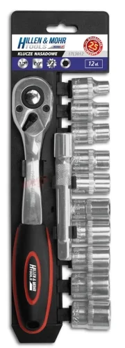 Rabatt 1/2" hylsnycklar, set om 12 st