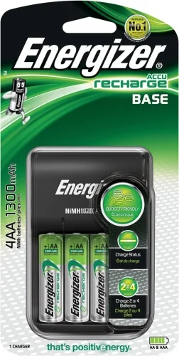 Energizer Base Charger + 4 AA-R06 1300 mAh batterier Utförsäljning