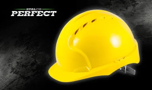 Billig Gul industrihjälm STALCO PERFECT