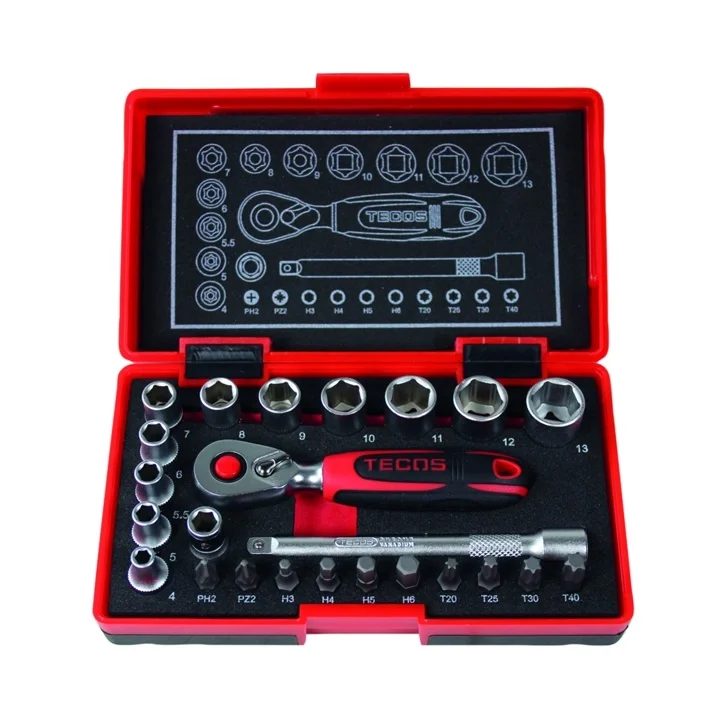 Finmekanikerset 1/4" 4-13mm 24-del Endast denna vecka