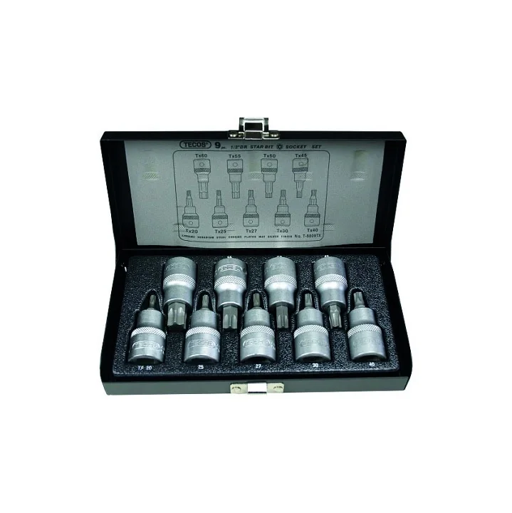 T-5809TX Hylsbitssats 1/2" 9-del Outlet