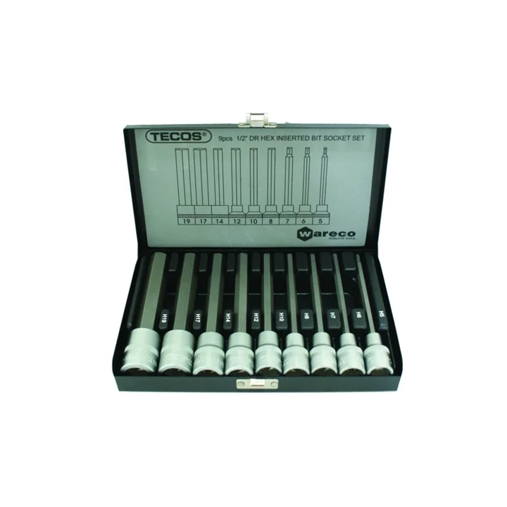 Endast denna vecka T-5508M Hylsbitsset 1/2" 9-del