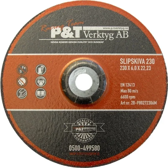 P&T Slipskiva180 x 6 x 22,23MM 25ST/FP Utförsäljning