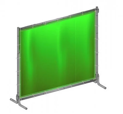 Svetsskyddsvägg 180x240 cm inkl ställning grönt draperi Expressleverans