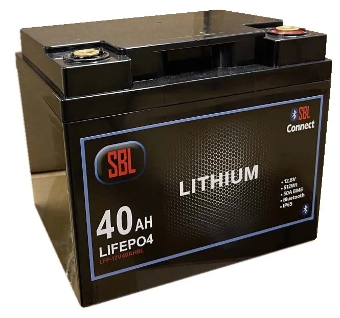 Batteri Lithium 12V 40AH Blåtand Billigare